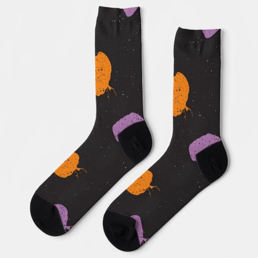 Chaussette Motif de citrouille (Gauche)