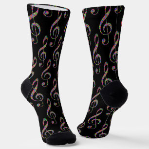 Chaussette Motif de Clé de musique