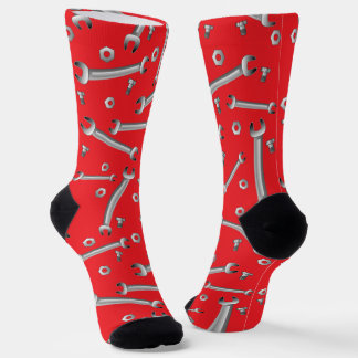 Chaussette Motif de clé mécanique