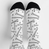 Chaussette Motif de clé mécanique (Haut)