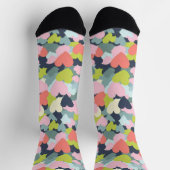 Chaussette Motif de coeur coloré (Haut)