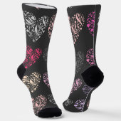 Chaussette motif de cœurs (Angulaire)
