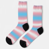 Chaussette Motif de conception du drapeau de fierté transgenr (Gauche)
