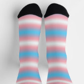 Chaussette Motif de conception du drapeau de fierté transgenr (Haut)