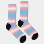 Chaussette Motif de conception du drapeau de fierté transgenr (Droite)