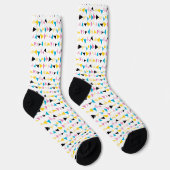 Chaussette Motif de confetti géométrique moderne (Droite)