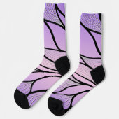 Chaussette Motif de congé créatif Pearlescent violet (Gauche)