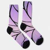 Chaussette Motif de congé créatif Pearlescent violet (Droite)