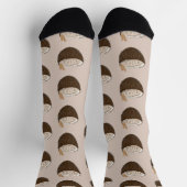 Chaussette Motif de Coquito de noix de coco tropicale (Haut)