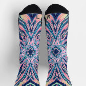 Chaussette motif de corail d'océan d'agate (Haut)