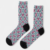 Chaussette Motif de couleur Art déco. (Gauche)