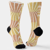 Chaussette Motif de couleurs d'automne cool (Angulaire)