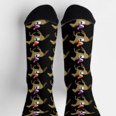 Chaussette Motif de courses de chevaux Derby Jockeys (Haut)