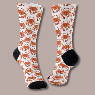 Chaussette Motif de crabe côtier