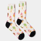 Chaussette Motif de crème glacée, cône de crème glacée, Popsi (Droite)