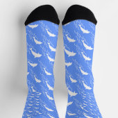Chaussette Motif de dauphins nageant (Haut)