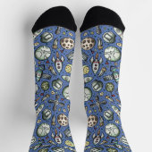 Chaussette Motif de dessin animé drôle sur l'espace (Haut)