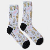 Chaussette Motif de dessin coloré AMIENDS™ (Droite)
