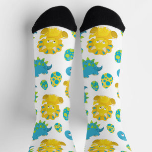 Chaussette Motif De Dinosaures, Dinosaures Mignons, Baby Dino