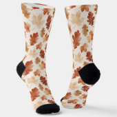 Chaussette Motif de feuille d'automne confortable (Angulaire)