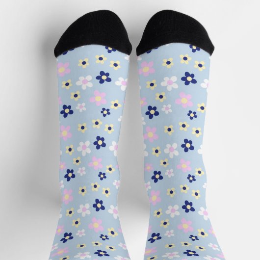 Chaussette Motif de fleur simple mignon (Haut)