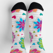 Chaussette Motif de fleurs (Haut)