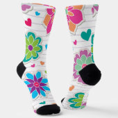 Chaussette Motif de fleurs (Angulaire)