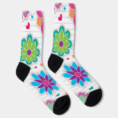 Chaussette Motif de fleurs (Droite)