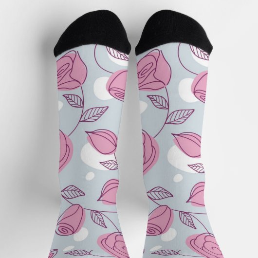 Chaussette Motif de fleurs (Haut)