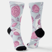 Chaussette Motif de fleurs (Angulaire)