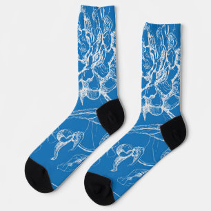 Chaussette Motif de fleurs