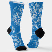 Chaussette Motif de fleurs (Angulaire)