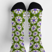 Chaussette Motif de fleurs blanches (Haut)