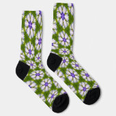 Chaussette Motif de fleurs blanches (Droite)