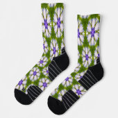 Chaussette Motif de fleurs blanches (Gauche)