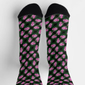 Chaussette Motif de fleurs Cosmos roses (Haut)