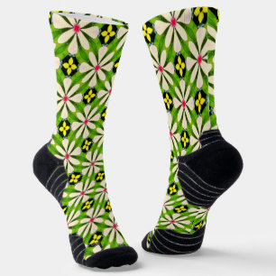 Chaussette Motif de fleurs esthétiques
