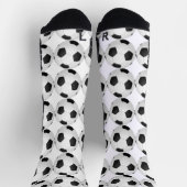 Chaussette motif de football moderne (Haut)