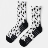 Chaussette motif de football moderne (Gauche)