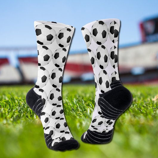 Chaussette motif de football moderne
