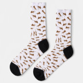 Chaussette Motif de fourmis mignonnes (Gauche)