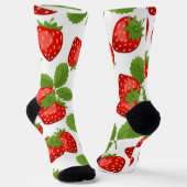 Chaussette Motif de fraises (Angulaire)