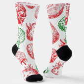 Chaussette Motif de fraises (Angulaire)