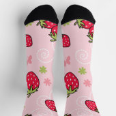 Chaussette Motif de fraises (Haut)