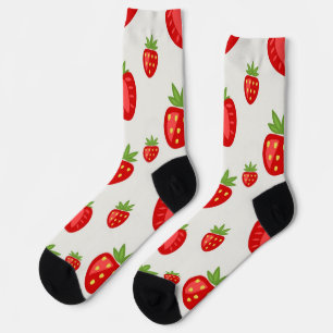 Chaussette Motif de fraises