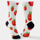 Chaussette Motif de fraises (Angulaire)