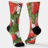 Chaussette Motif de fraises (Angulaire)