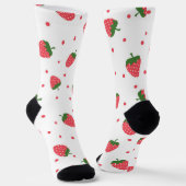 Chaussette Motif de fraises (Angulaire)
