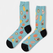 Chaussette Motif de fruits rustiques (Gauche)