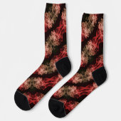 Chaussette motif de fumée Abstrait (Gauche)